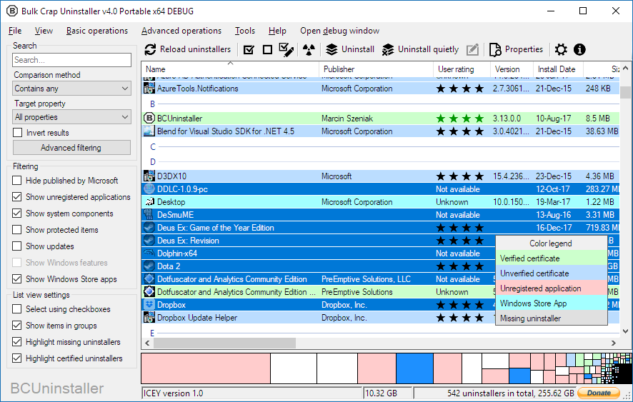BCUninstaller / Bulk Crap Uninstaller — imagen 4