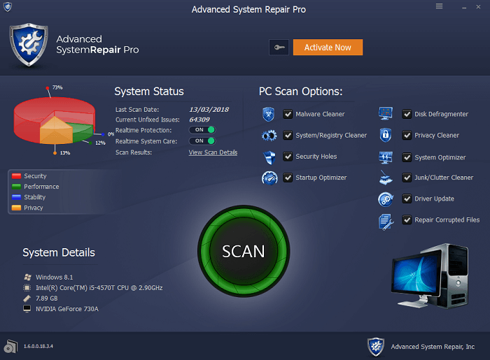 Advanced System Repair Pro — imagen 1