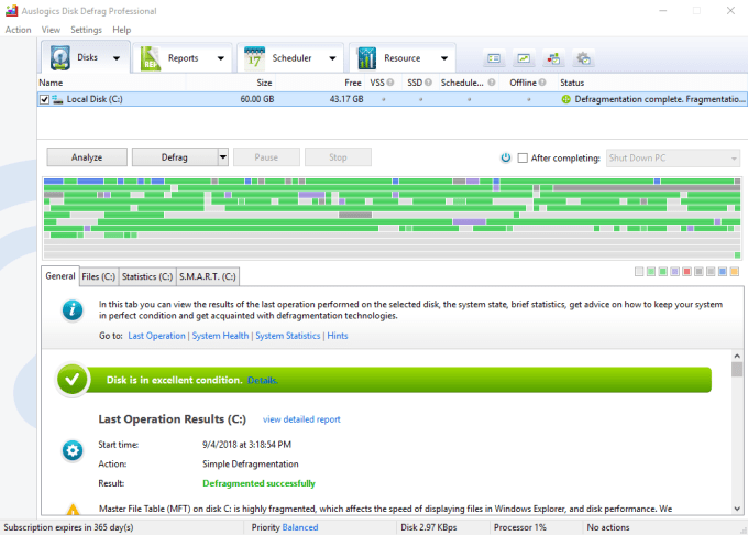 Auslogics Disk Defrag Pro — imagen 4