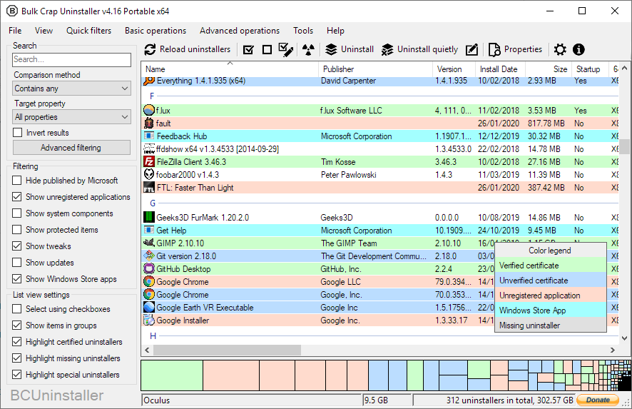 BCUninstaller / Bulk Crap Uninstaller — imagen 1
