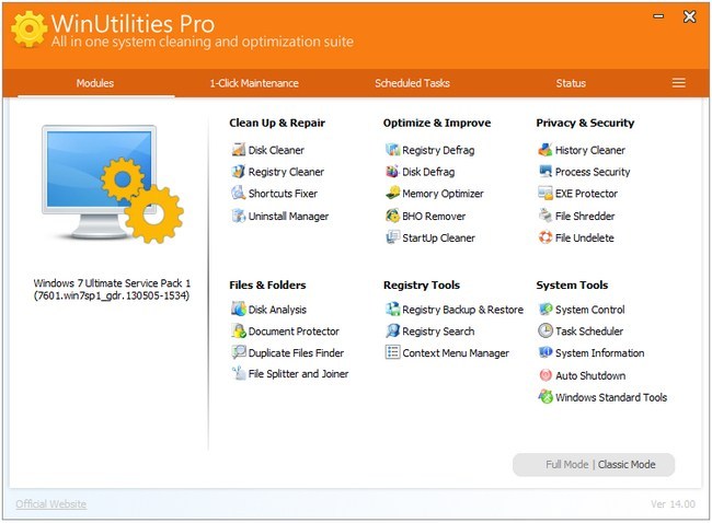 WinUtilities Professional Edition Full — imagen 1