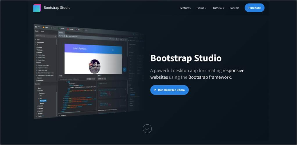 Bootstrap Studio — imagen 1