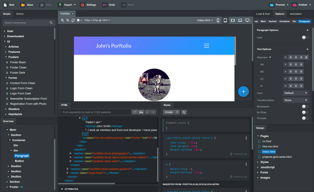 Bootstrap Studio — imagen 6
