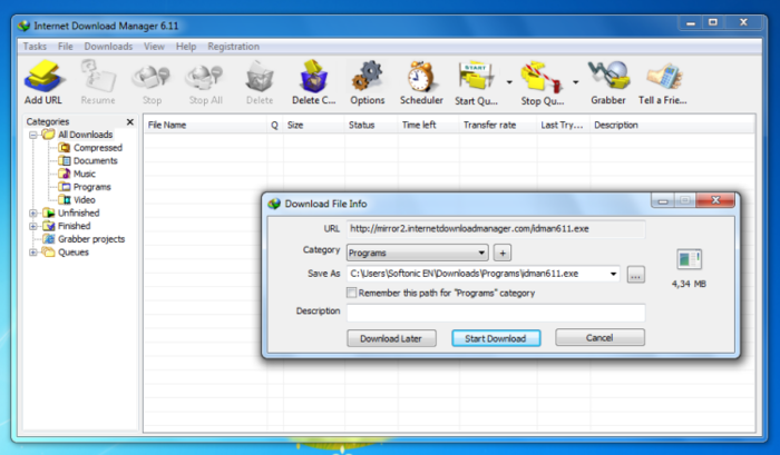 Internet Download Manager (IDM) — imagen 3