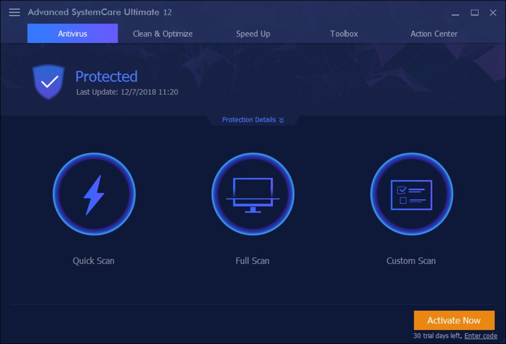 Advanced SystemCare Ultimate — imagen 1